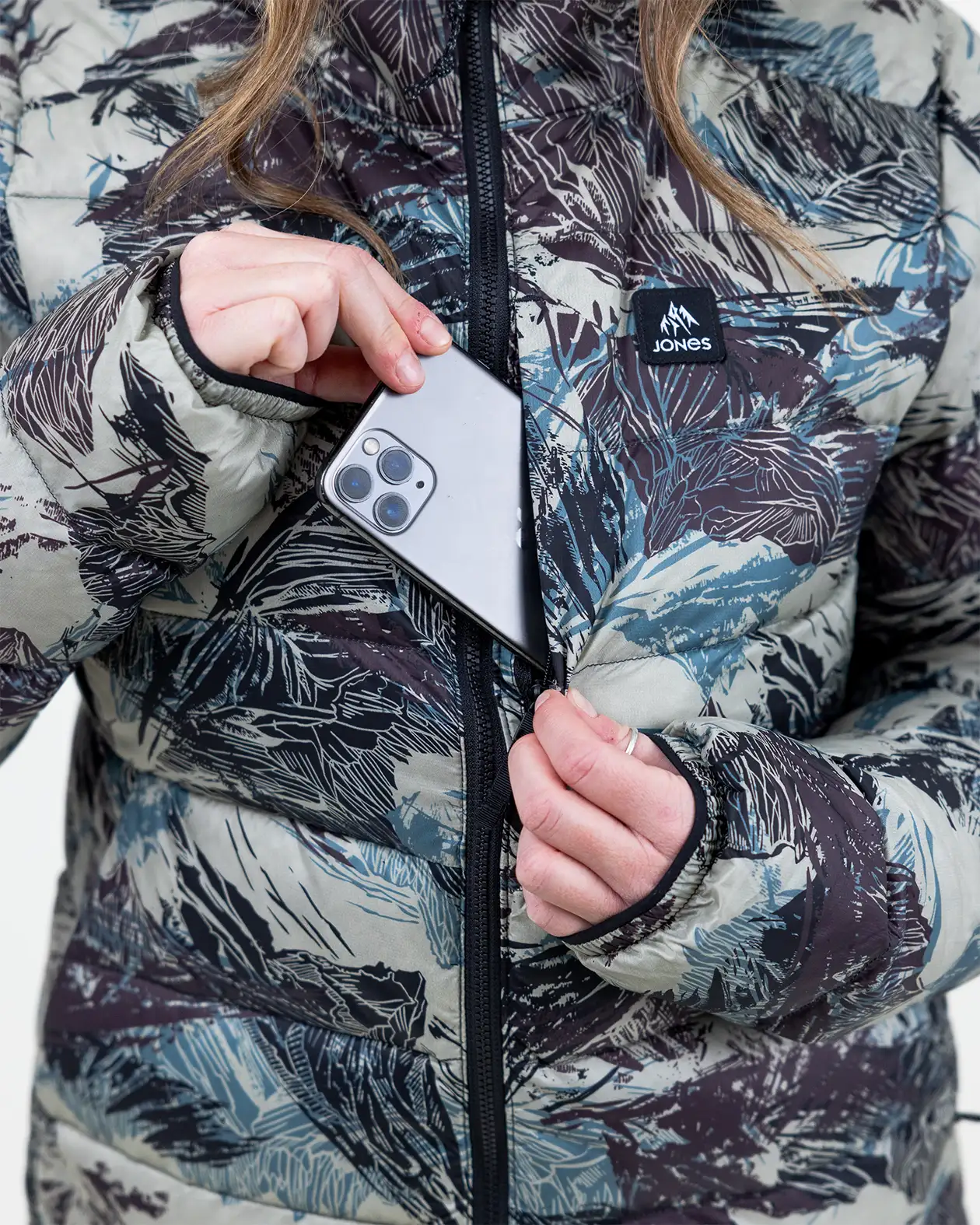 Women’s Re-Up Recycled Down Hoodie - Image 8